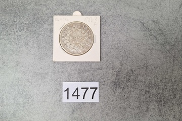 Afbeelding van Zilver Munt Hercule Frankrijk 5 Francs