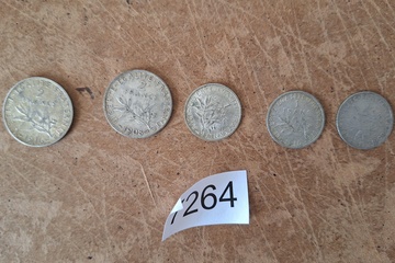 Afbeelding van Zilver munten frankrijk
