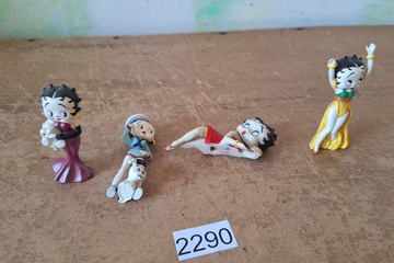 Afbeelding van Betty Poop Figuren 4 stuks