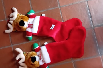 Afbeelding van Kerstsokken Rendier 2 stuks