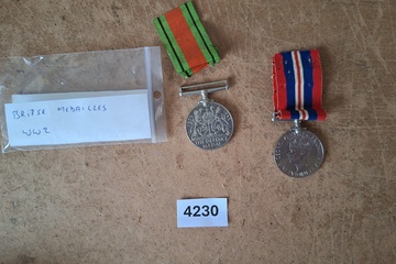 Afbeelding van britse medailles WW 2