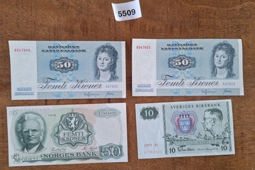 Afbeelding van Bankbiljetten Denemarken, Noorwegen & Zweden
