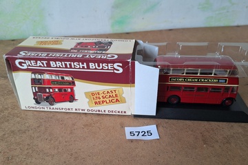 Afbeelding van Atlas Editions Great British Buses, London Transport RTW Double Decker Bus 'Jacob's Cream Crackers', 1:76