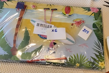 Afbeelding van 6x Flamingo decoratiebord