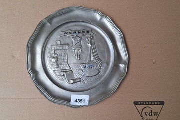 Afbeelding van Geboorteschaal tin