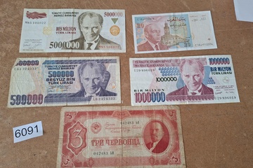 Afbeelding van Oude Bankbiljetten Turkije