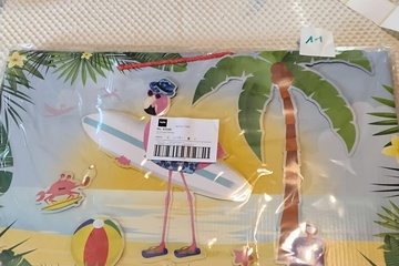 Afbeelding van 6x Flamingo decoratiebord