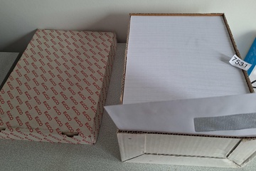 Afbeelding van Doos met vensternveloppen