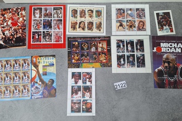 Afbeelding van Postzegelblokken thema Basketbal