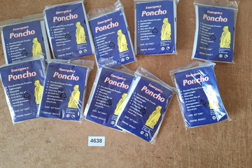 Afbeelding van Lot plastiek regen poncho's