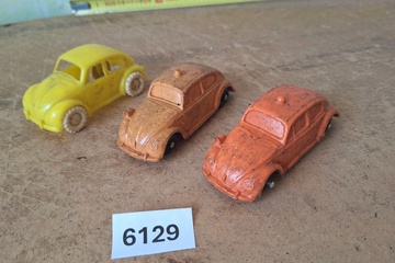 Afbeelding van Miniatuurvoertuigen (set van 3 stuks: VW Beetle) 