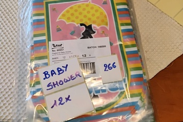 Afbeelding van 12x Vlaggenlijn Baby Shower