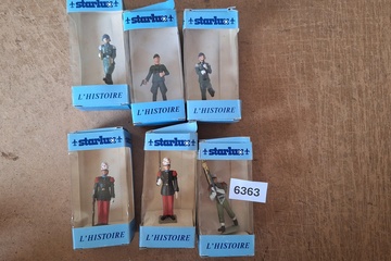 Afbeelding van Starlux, L'Histoire miniatuurfiguren (set van 6 verschillende militairen in originele doosjes)