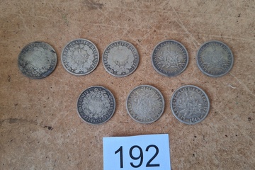 Afbeelding van Zilver munten Frankrijk 1 Franc