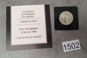 Afbeelding van Olympische spelen zilver Munt 5000 Won
