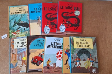 Afbeelding van Hergé Les Aventures de Tintin mini albums 9 stuks