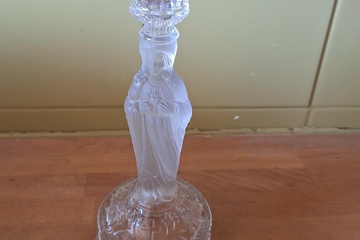 Afbeelding van Glazen kandelaar Mariabeeld