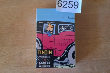Afbeelding van Speelkaarten set Tintin et les Voitures