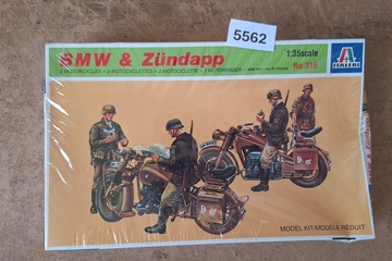 Afbeelding van Italeri BMW & Zündapp 2 Motorcycles 1:35scale