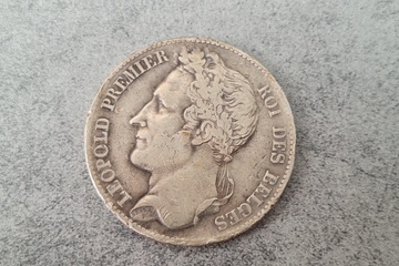 Afbeelding van Leopold I Zilver Munt 5 Fr