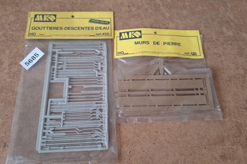Afbeelding van MK Collection Alain Pras Gouttieres Descentes D'eau & Murs De Pierre Set H0