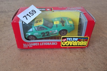 Afbeelding van Bburago Chevrolet Corvette 'Wrangler Racing Nr 22' Cod. 4152 (1:43)