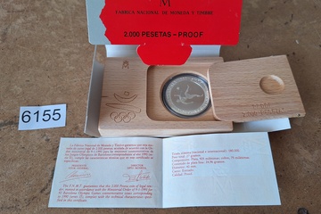 Afbeelding van Zilver Munt 2000 pesetas Barcelona '92