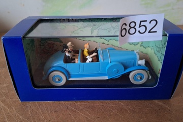 Afbeelding van Met Kuifje in de Auto Modelauto Moulinsart