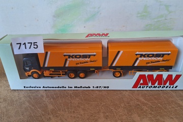 Afbeelding van AWM MAN F2000 'Kost Spedition' vrachtwagen met aanhanger (1:87)