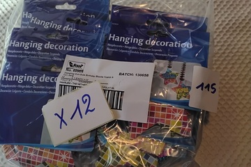 Afbeelding van 12x Hangdecoratie "Ik ben jarig"