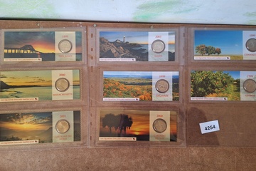 Afbeelding van Quarter dollars USA States mapjes