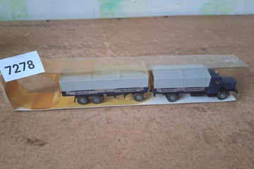 Afbeelding van Wiking Mercedes-Benz L 325 "Seehase Spedition" vrachtwagen met aanhanger (1:87)