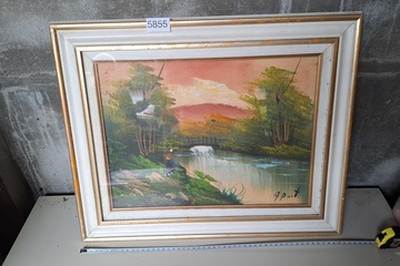 Afbeelding van Schilderij gesigneerd
