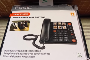 Afbeelding van Fysic Bureautelefoonmet fototoetsen