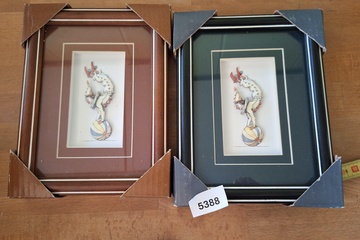 Afbeelding van kaders met clown