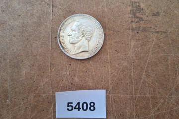 Afbeelding van Zilver Munt 5 Fr Leopold I België 1850