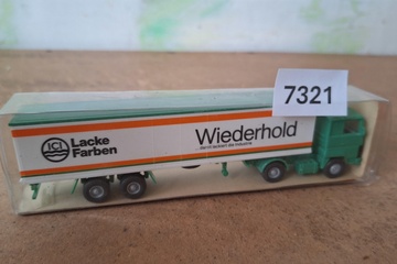 Afbeelding van Wiking Ford Transcontinental "Wiederhold Lacke" vrachtwagen met oplegger (1:87)