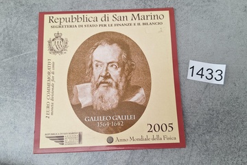 Afbeelding van 2 Euro Muntset San Marino Galileo Galilei