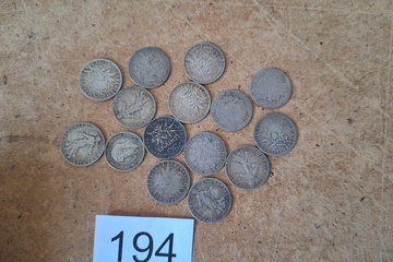 Afbeelding van Zilver munten Frankrijk 50 centimes