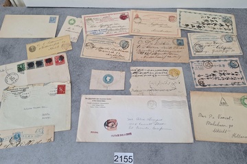 Afbeelding van Oude poststukken oa postkaarten & enveloppes