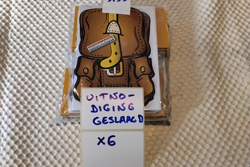 Afbeelding van 6x Uitnodigingskaarten "Hoera geslaagd!"
