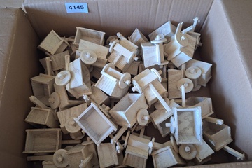 Afbeelding van Houten decoratie karretjes 