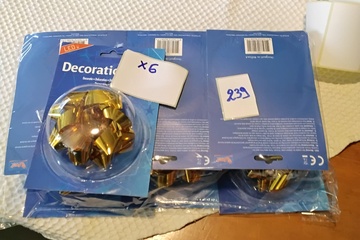 Afbeelding van 6x Gouden LED-strik