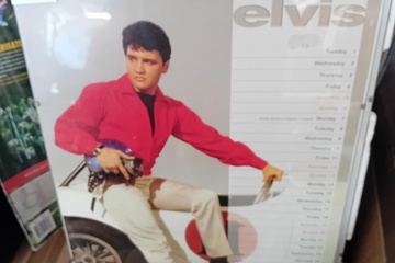 Afbeelding van Foto's Elvis Presley in kaders +/- 8 stuks