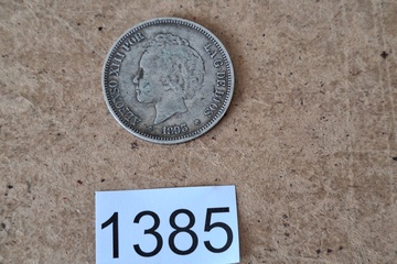 Afbeelding van Zilver Munt 5 Pesetas
