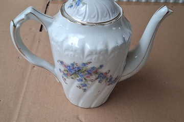 Afbeelding van Theekan porselein met deksel