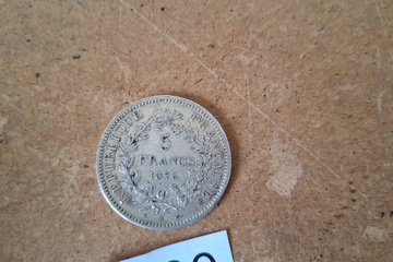 Afbeelding van Zilver Munt Frankrijk 5 Fr. 