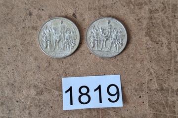 Afbeelding van Duitse Rijk Zilver munten Zwei Mark 2 stuks