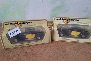 Afbeelding van Matchbox, Models of Yesteryear Y-24 1928 Bugatti T44 (set van 2 stuks in originele verpakking)
