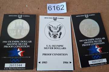 Afbeelding van Zilver Olympische munten USA